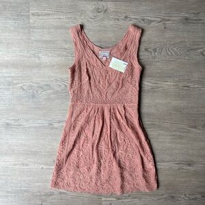 Anthropologie Baraschi Pink/ Rose Lace Dress, Size 6, NWT, Brand New $298